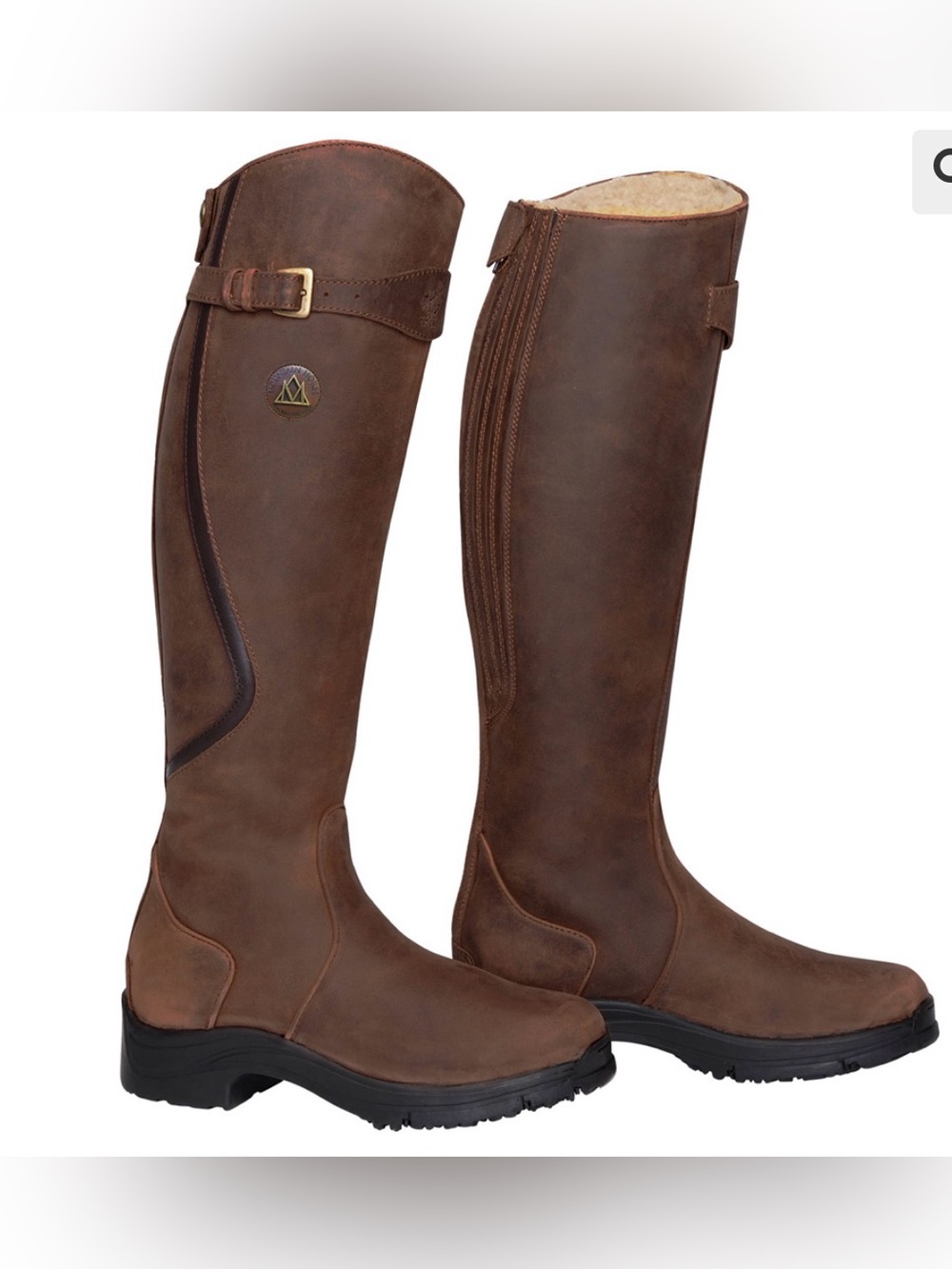 Mountain Horse SNOWY RIVER TALL WINTER BOOT brown ladies 9 wide calf
